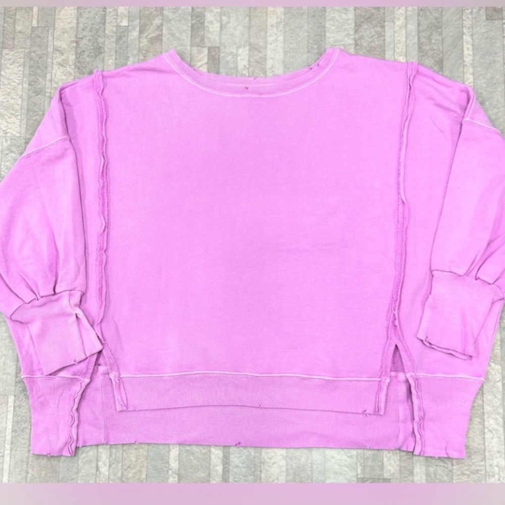 💓NWOT FREE PEOPLE CAMDEN SWEATSHIRT - Picture 2 of 7